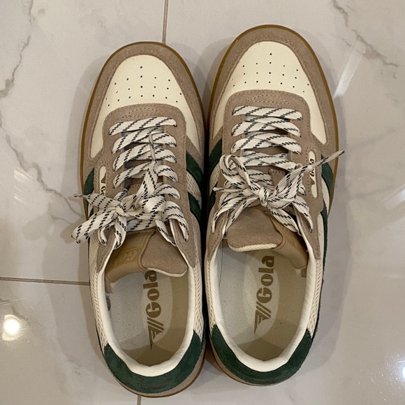 Gola Women's Viper Green and Cream Sneakers - Picture 2 of 4